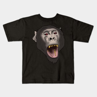 chimpanzee head Kids T-Shirt